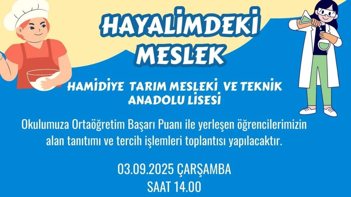 2025-2026 EĞİTİM ÖĞRETİM YILI ALAN TERCİH İŞLMELERİ TOPLANTISI